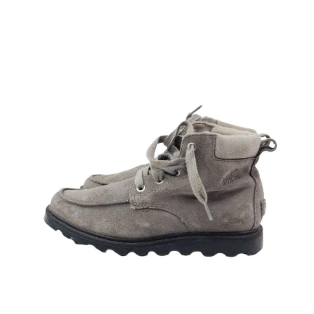 Sorel Women's Grey Moc Toe NY2997-052 Lace-Up Ankle Walking Boots Size US 4